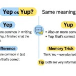 yep or yup