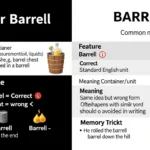 barrel or barrell