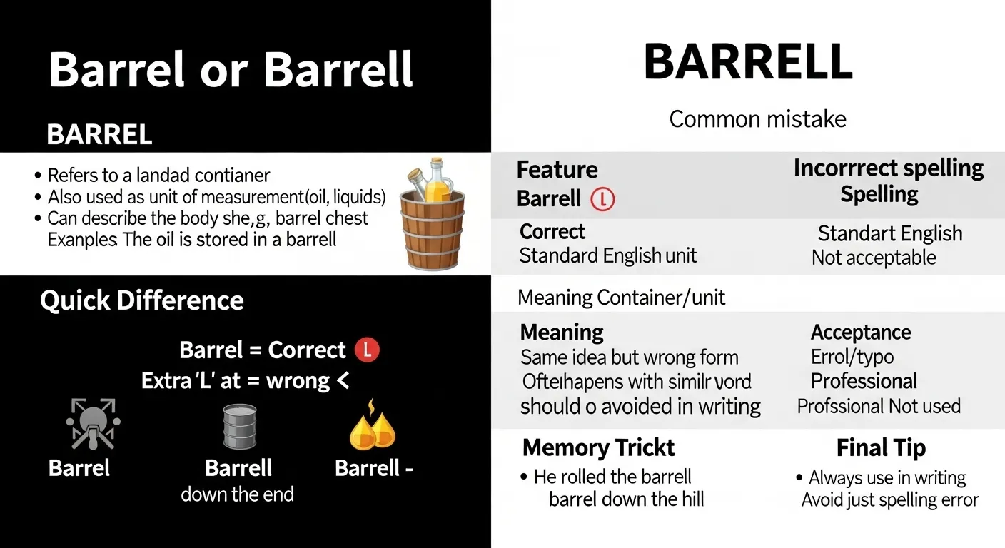 barrel or barrell