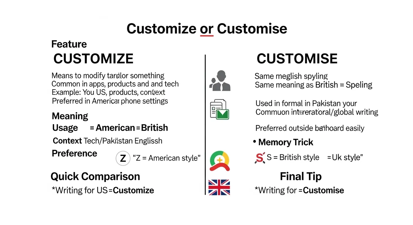 customize or customise