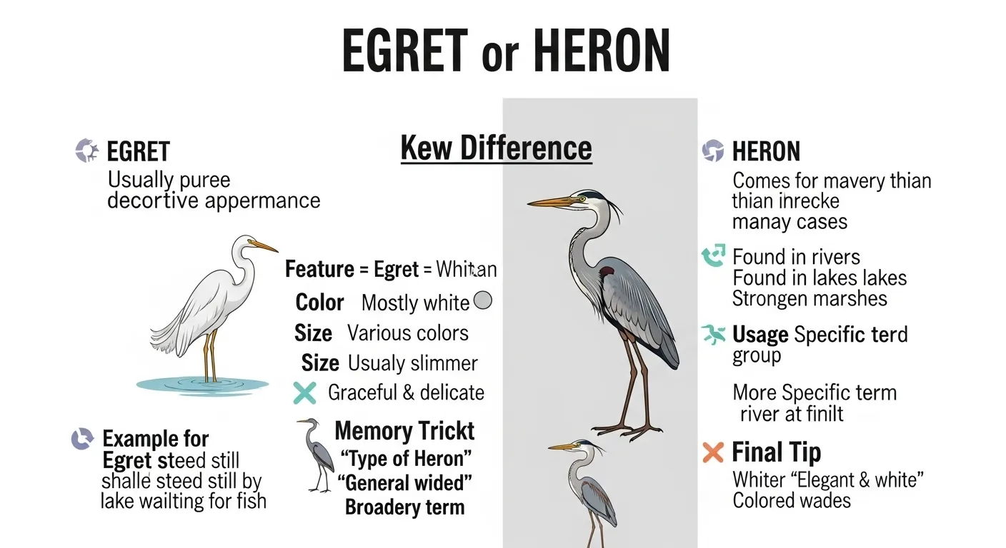 egret or heron