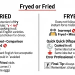 fryed or fried