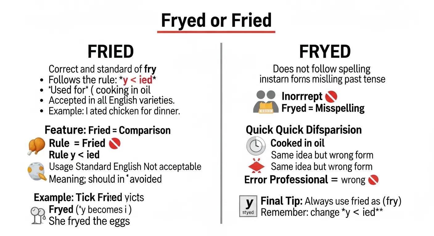 fryed or fried