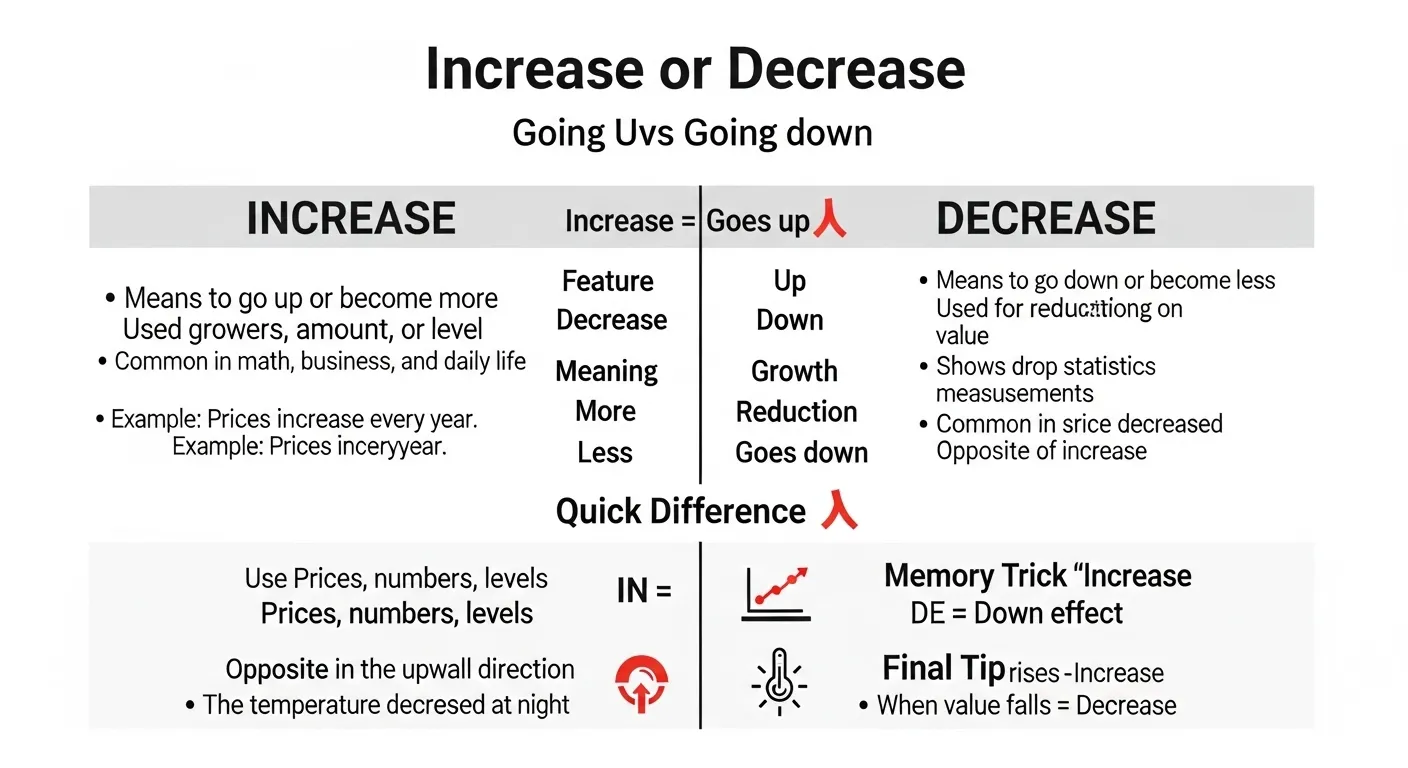 Increase or Decrease