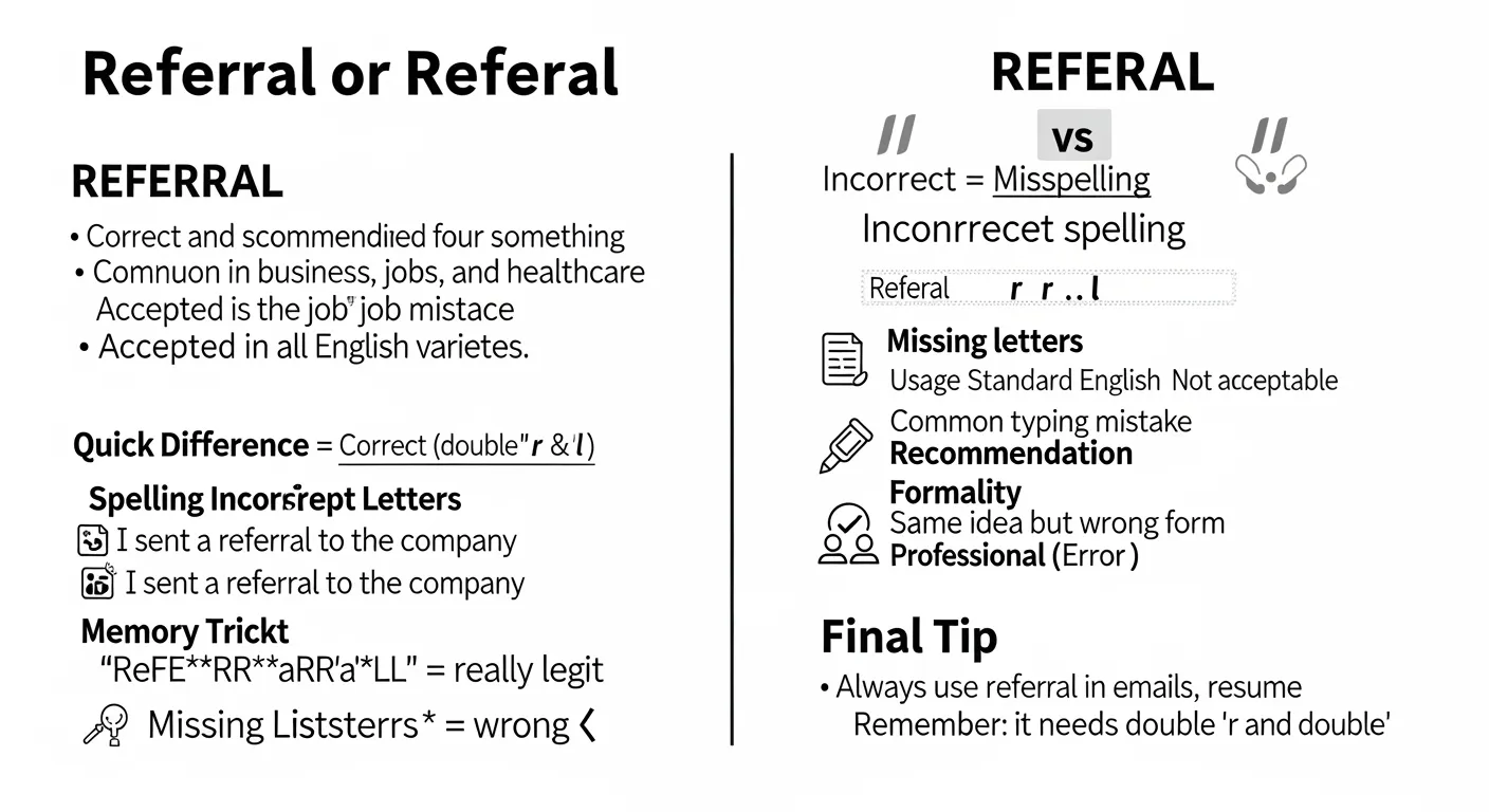 referral or referal