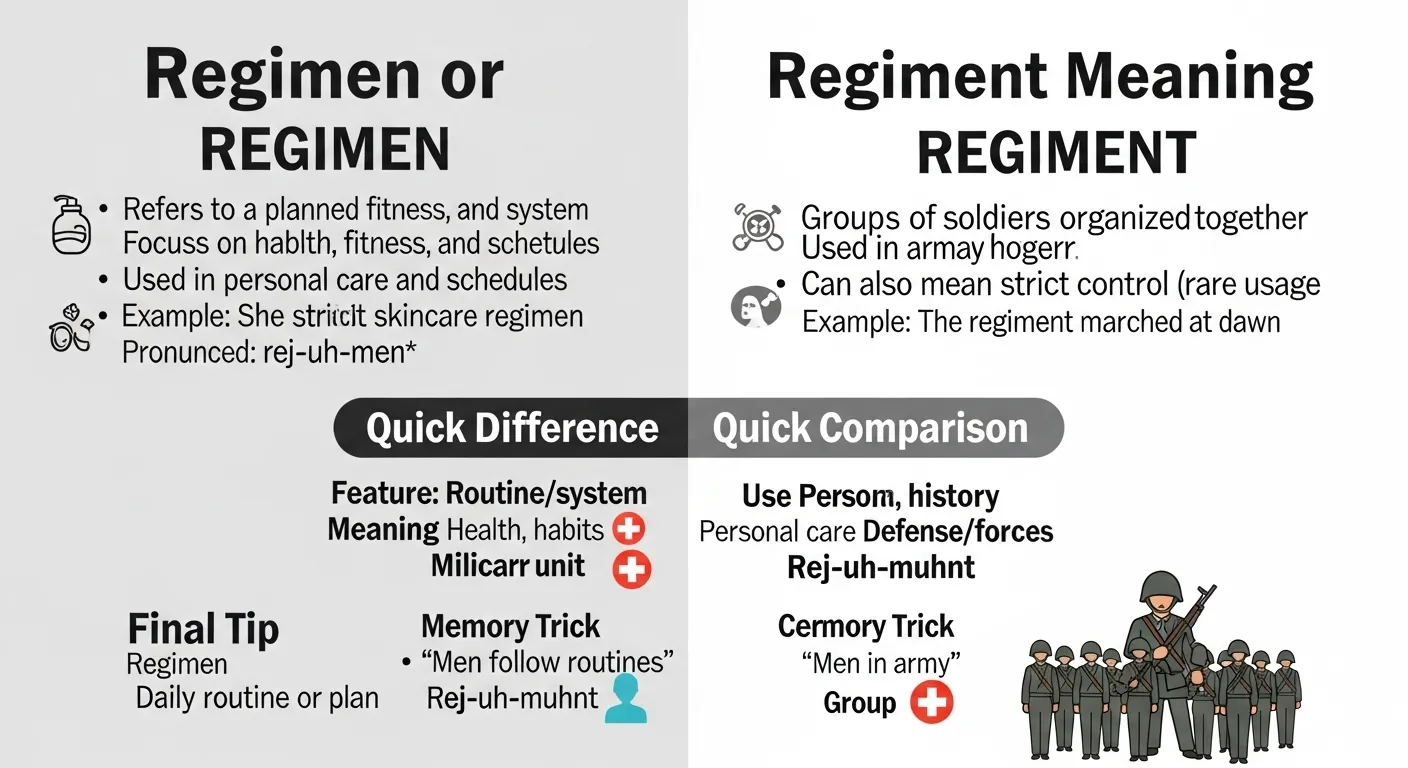 regimen or regiment