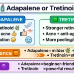 adapalene or tretinoin