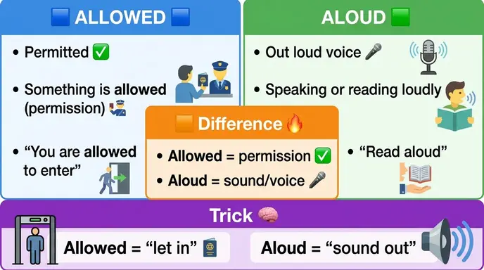 allowed or aloud