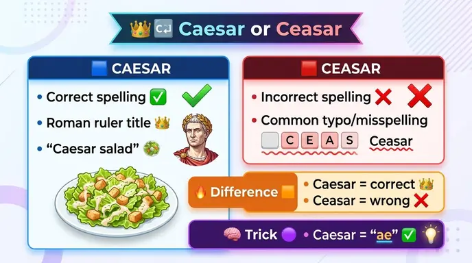 caesar or ceasar