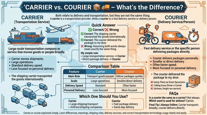 carrier or courier