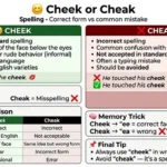 cheek or cheak