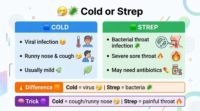 cold or strep