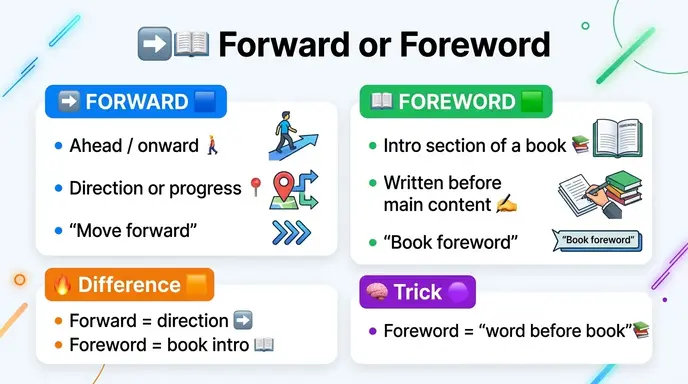 forward or foreword