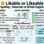 likable or likeable
