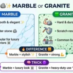 marble or granite