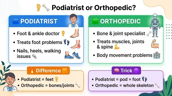 podiatrist or orthopedic