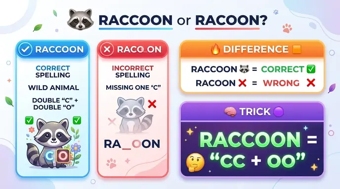 raccoon or racoon
