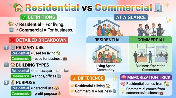 residential or commercial