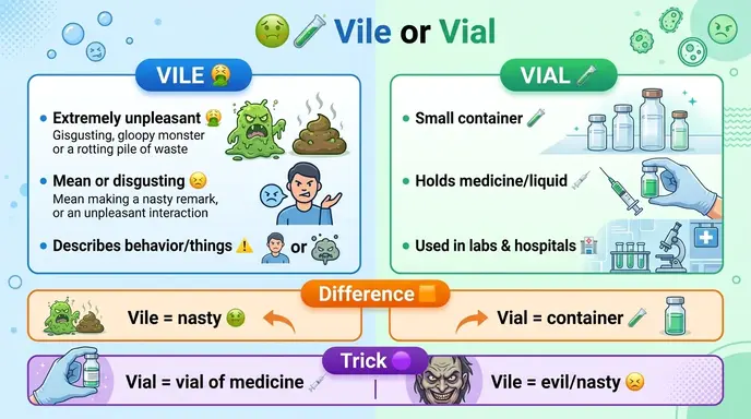 vile or vial