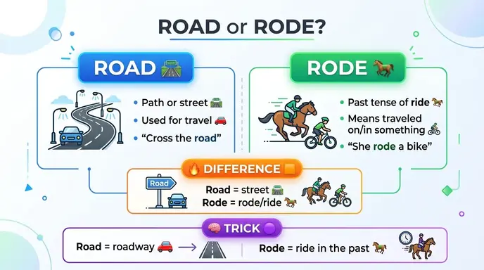 road or rode