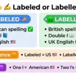 labeled or labelled