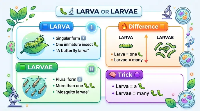 larva or larvae