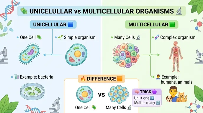 unicellular or multicellular