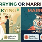 marrying or marring